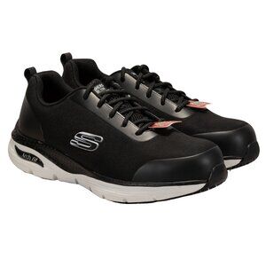 Skechers Work Arch Fit SRRingstap Mens Oxford Color Blackwhite Sizde 10.5 DM US